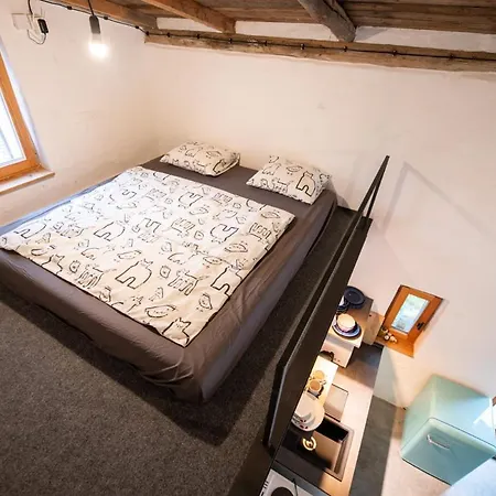 Tiny House, Podkrovni A S Vyhledem Do Zahrady Lägenhet